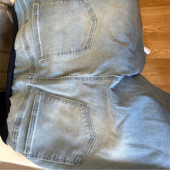 Maturnity Light Blue Straight Leg Jeans - Picture 3 of 6